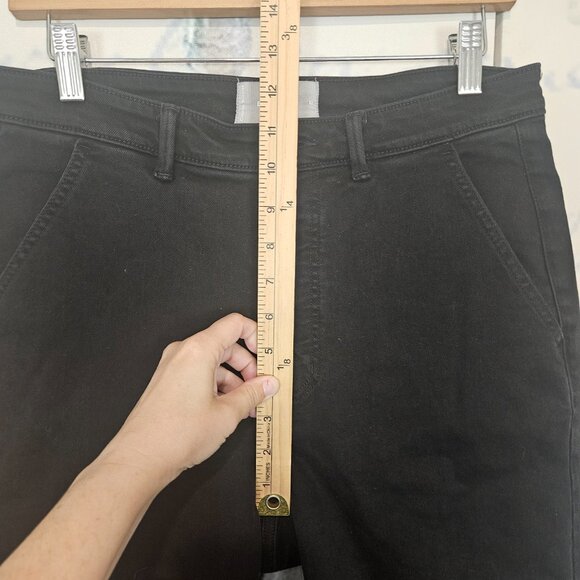 Everlane Jeans Straight Leg Crop Size 10 Black - Picture 7 of 9